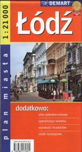 ŁÓDŹ Plan miasta 1:21 000