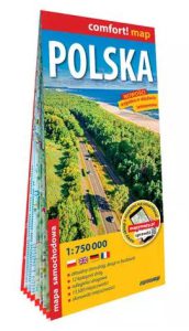 POLSKA Laminowana mapa samochodowa 1: 750 000