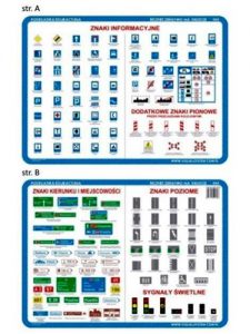 ZNAKI INFORMACYJNE Podkladka edukacyjna 060 Laminated Sheet