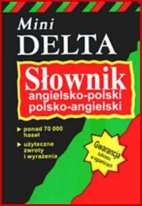 MINI DELTA SLOWNIK ANGIELSKO-POLSKI POLSKO-ANGIELSKI