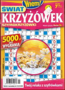ŚWIAT KRZYŻÓWEK Szyfrokrzyżówki Marzec 2026 - Mgz
