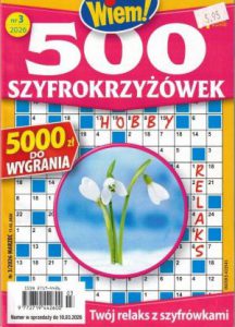 500 SZYFROKRZYŻÓWKI Marzec 2026 - Mgz