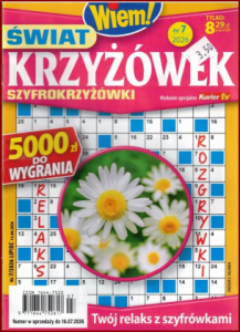 ŚWIAT KRZYŻÓWEK Szyfrokrzyżówki Lipiec 2026 - Mgz