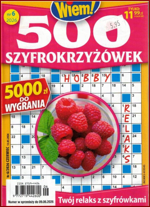 500 SZYFROKRZYŻÓWKI Czerwiec 2026 – Mgz