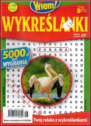 WYKREŚLANKI Sierpień 2026 – Mag